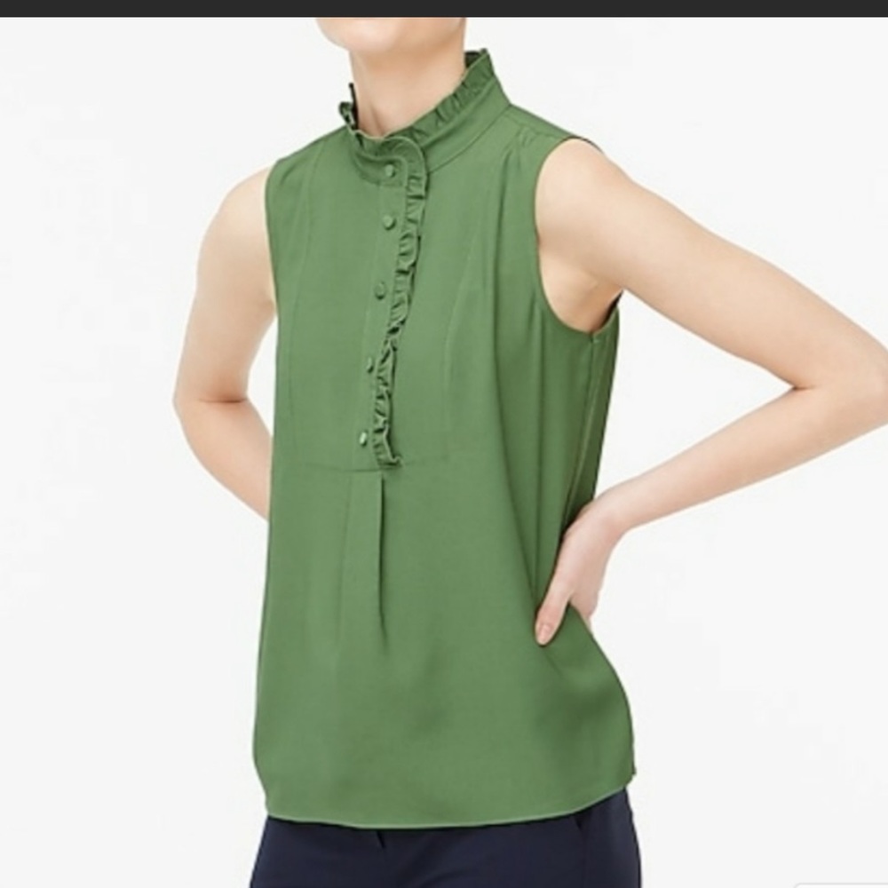 NWT J Crew ruffle top